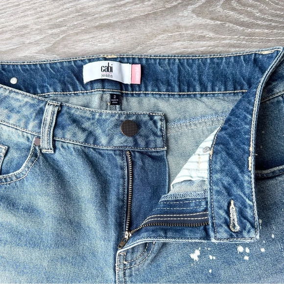 Cabi The Maverick Boyfriend Jeans in Super Destructed Wash Blue - Picture 8 of 16